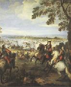 Parrocel, Joseph Crossing of the Rhine by the Army of Louis XIV on 12 June (mk05) Sweden oil painting reproduction